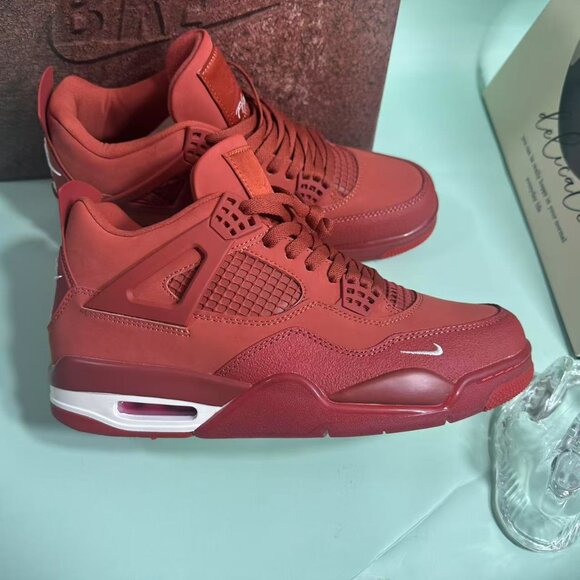 Jordan Red High-Top Sneakers - Picture 5 of 6